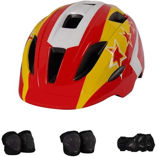 Kids Cycling Helmet Lightweight Blue & White