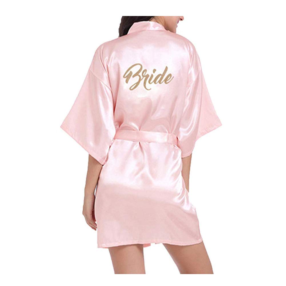 Morbuy Kimono Mujer Batas, Camisón de la Boda para el camisón Nupcial de la Novia del Partido Nupcial
