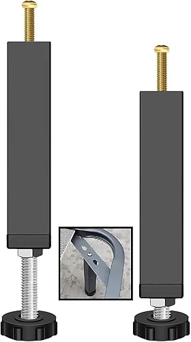 2 patas de soporte centrales ajustables para marco de cama, marco de cama de acero, soporte de patas de soporte de listones centrales, patas de sofá