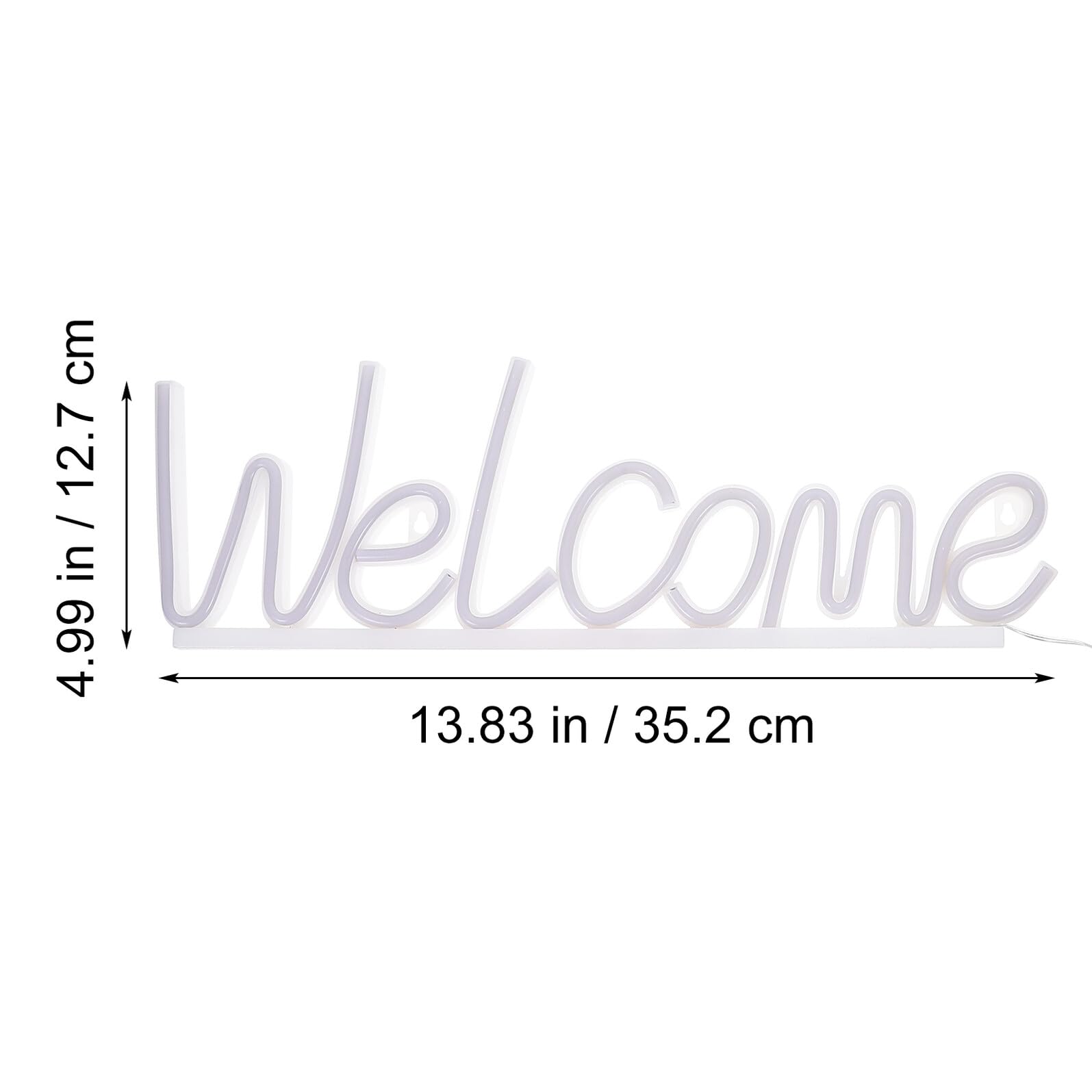 TOYANDONA LED Neon Schild „Welcome“ aus Acryl Dekorative LED Lampe für Party Bar und Wohnraumbeleuchtung Stimmungsvolle Wanddeko