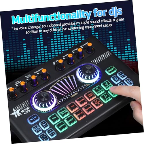 Table de mixage avec interface audio intégrée et microphone studio pour captation sonore nette