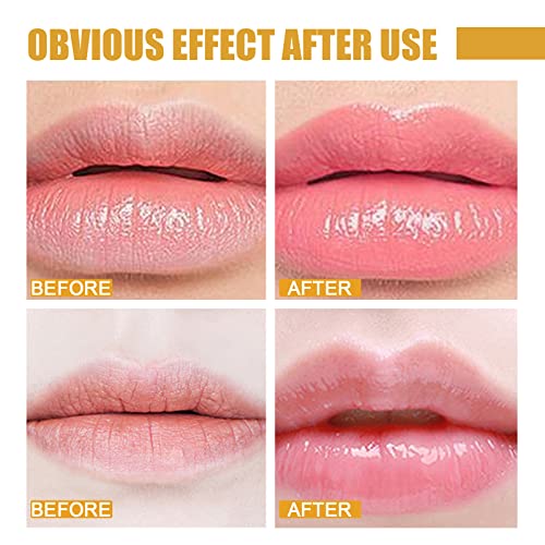 4 Pcs Bee Balm Lip Balm Honey Pot,Honey Moisturizing Lip Mask Reduces Lip Lines,Prevention Dry And Cracked Lip Scrubs Exfoliator. #TOP4