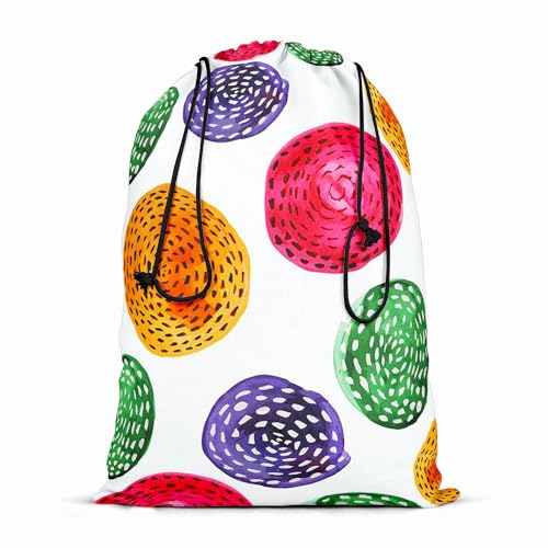 Image of ArtzFolio Watercolor Circles D5 | Reusable Sack Bag | Bag for Gym, Storage, Vegetable & Travel