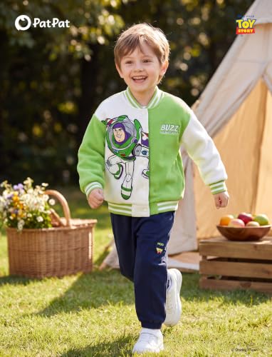 Image of Disney Marvel Bomber Jacket Spider Man Toy Story Cars Varsity Cardigan2-13Y | Officially Licensed Snap Button Coat,Fall Star Wars Graphic Cloth Top,Hulk Venom Stitch Mickey Lightning Mcqueen Kids Apparel