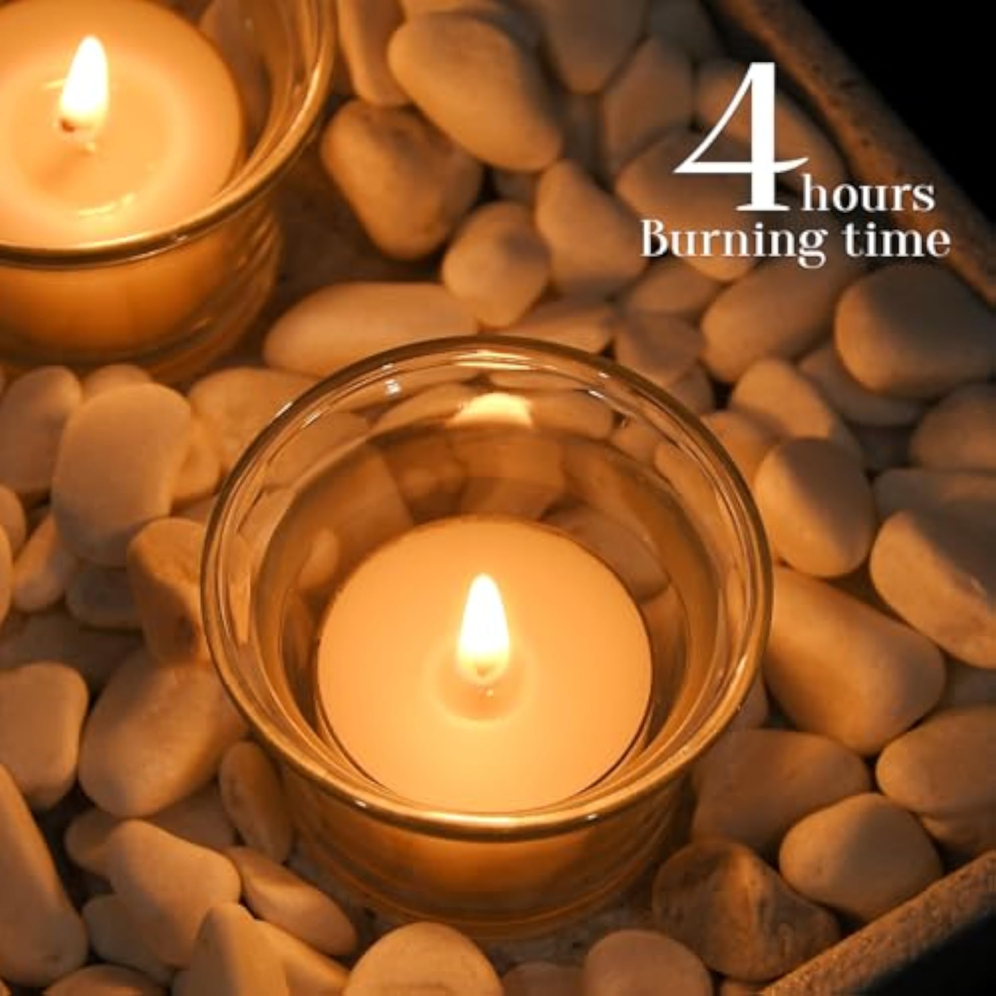 36 Count Beeswax Tealight Candles, Bulk Pack