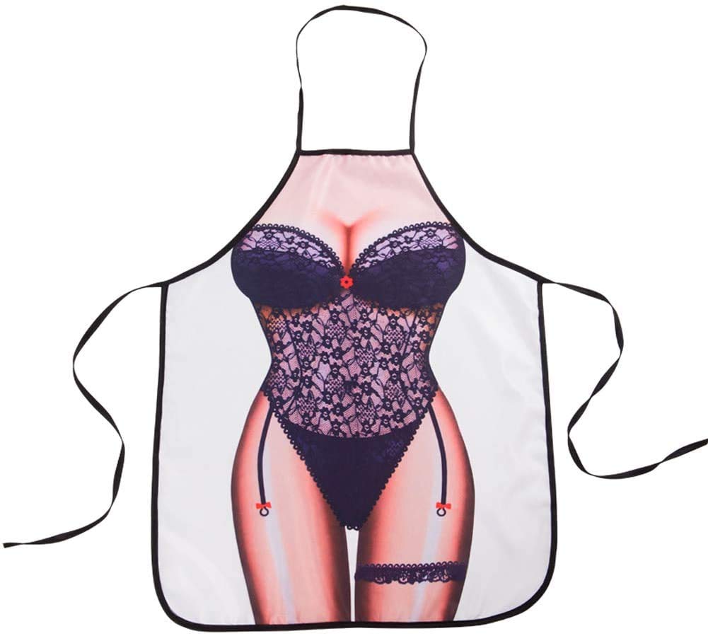 Delantal cocina , Sexy Delantal de Cocina Hombre en Bañador Regalo Divertido para Novio Marido