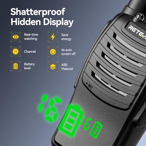 Image of Retevis H777H 2 Way Radio with Earpiece, Walkie Talkies for Adults, 10 Pack