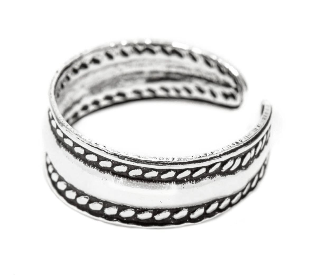Windalf Damen Zehen Ring Bella 5 mm Bohemia Midi verstellbar offen 925 Sterling Silber
