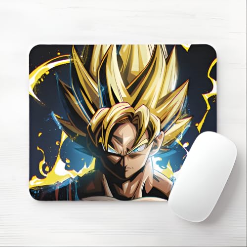 Image of MS ART & CRAFT Anime Gaming Mouse Pad, Dragon Ball Super Design, Dual-Color Theme Best for Computer, PC, Laptop (Model 4)