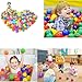 Kaptin 5.5cm 100PCS Kids Ball Pit Play Balls Soft Ocean Ball for ballpit Swim Pit Pool Tent Toddler playtent Playing Tent Ball playpen Playhouse (Mix Colour) (100, Mix Color)