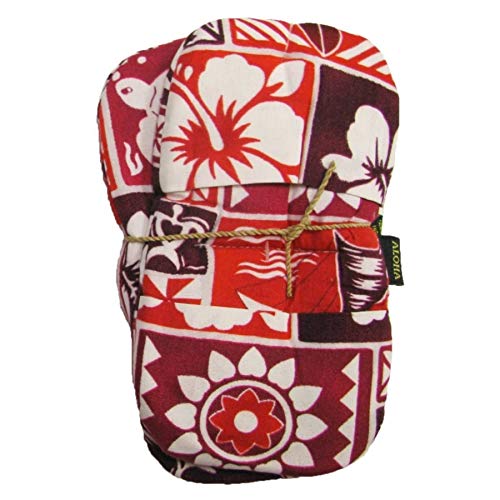 Hawaiian Maui Microwave Oven Mitts Red 3 Sets