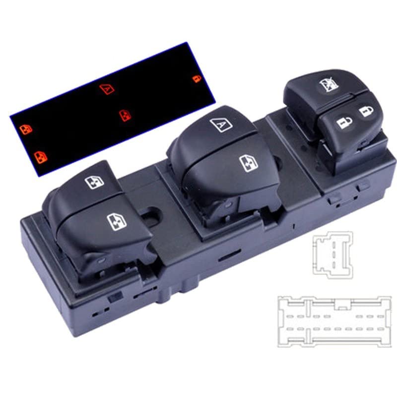 Interruttore Finestra Auto Per Mercedes Classe A W169 E B W245 - Ricambio OEM A1698206510 - Foto 2