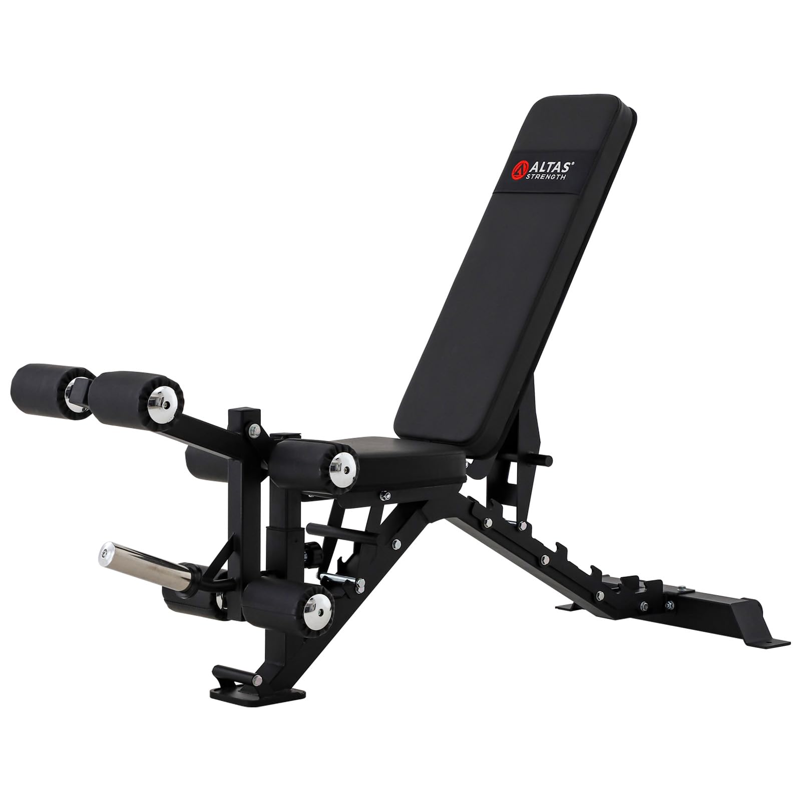 Altas Strength Adjustable Utility Weight Bench 3-in-1 Home Gym Leg Developer Preacher Curl Attachment Smith Machine Light Commercial Equipment 4026