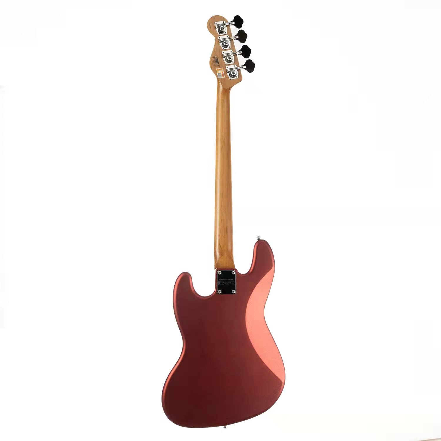 EART Guitarras B100 Asado Cuello de arce Palisandro Diapasón Cuerpo de caoba Trastes Acero Inoxidable Estilo Jazz Estándar 4 Cuerdas Jugador Bajo Eléctrico