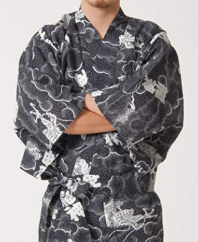 Image of Dita Tokyoin Traditional Made In Japan Cotton Yukata Robe (Japanese Pajama Kimono) Easy Wearing set2