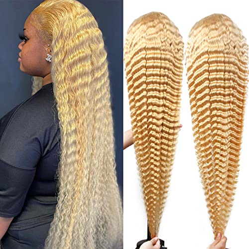 613 Deep Wave Lace Front Wig Human Hair