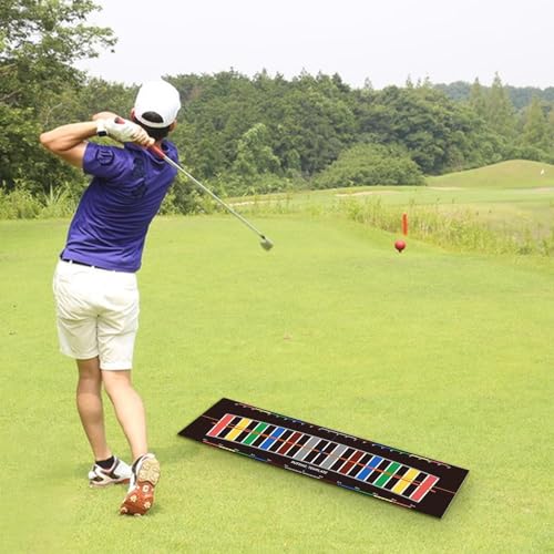 Tapis de golf d'intérieur et extérieur avec arc d'alignement pour le putting - 2