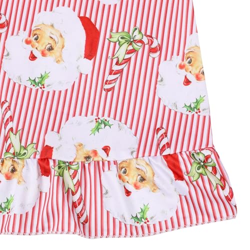 Christmas Toddler Girls Nightgowns Christmas Tree Elk Pattern Sleepwear Night Dress Pajamas 2-8Y4