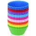 Silicone Cupcake Liners, Selizo 45 Pcs Reusable Silicone Baking Cups Nonstick Muffin Molds for Cake Balls, Muffins, Cupcakes and Candies, Assorted Bright Colors