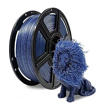 FLASHFORGE PLA Filament 1.75mm Galaxy Blue, 3D Printer Filament with Silver Glitter 1kg (2.2lbs) Spool, Dimensional Accuracy +/- 0.02mm, Shimmering 3D Printing Filament for Unique Finish