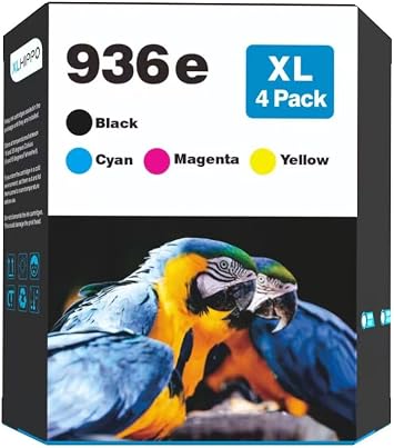 936XL 936e 9125e Ink Cartridges Replacement for HP 936e 936 Ink Cartridges for HP Printers OfficeJet Pro 9120e 9125 e 9130e 9135e 9730e, for Office Jet Pro 9120 9130 9120e series Printer Ink Cartridge