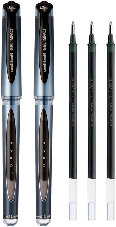 Wasserfeste Tinte Stift Uni-ball UM-151 Signo Gel-Tintenroller 0,7 Mm – Schwarze Tinte, 10 Stück Packung, Mit Gummigriff 10er Pack Gel-Tintenroller