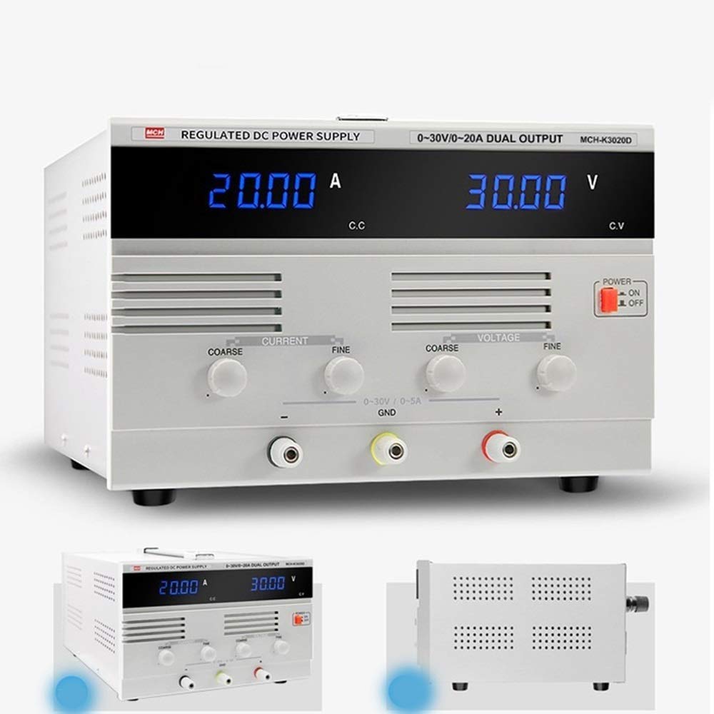 Regulador de voltaje de CC Tipo de interruptor ajustable Alta potencia 30V 20A Carga de galvanoplastia Reparación Fuente de alimentación,Fiabilidad y seguridad