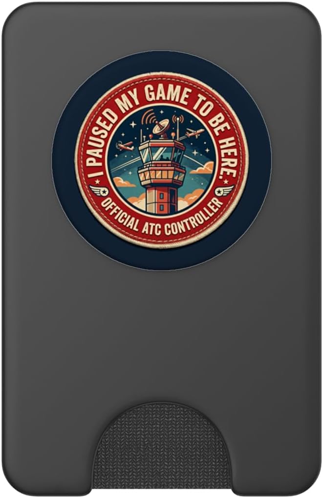 I Paused This Game to Be Here Funny ATC Gaming Controller 4 PopSockets PopWallet for MagSafe image 2