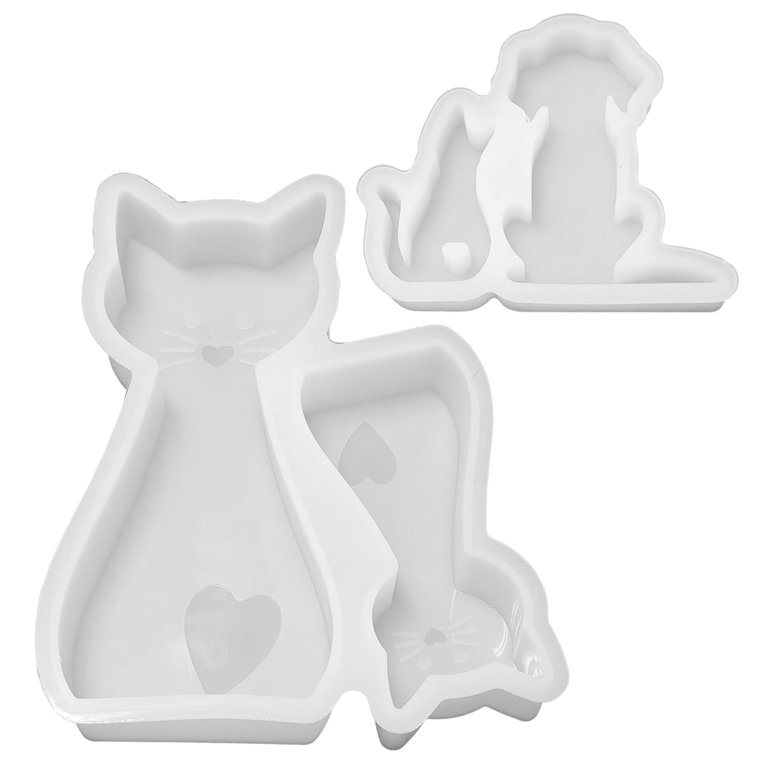 BIFHIG 3 Pezzi di Stampi per Gatti E Cani, Ornamenti in Gesso per Animali, Stampi in Silicone, Adatti per Fare Sapone Fatto A Mano, Aromaterapia, Candele