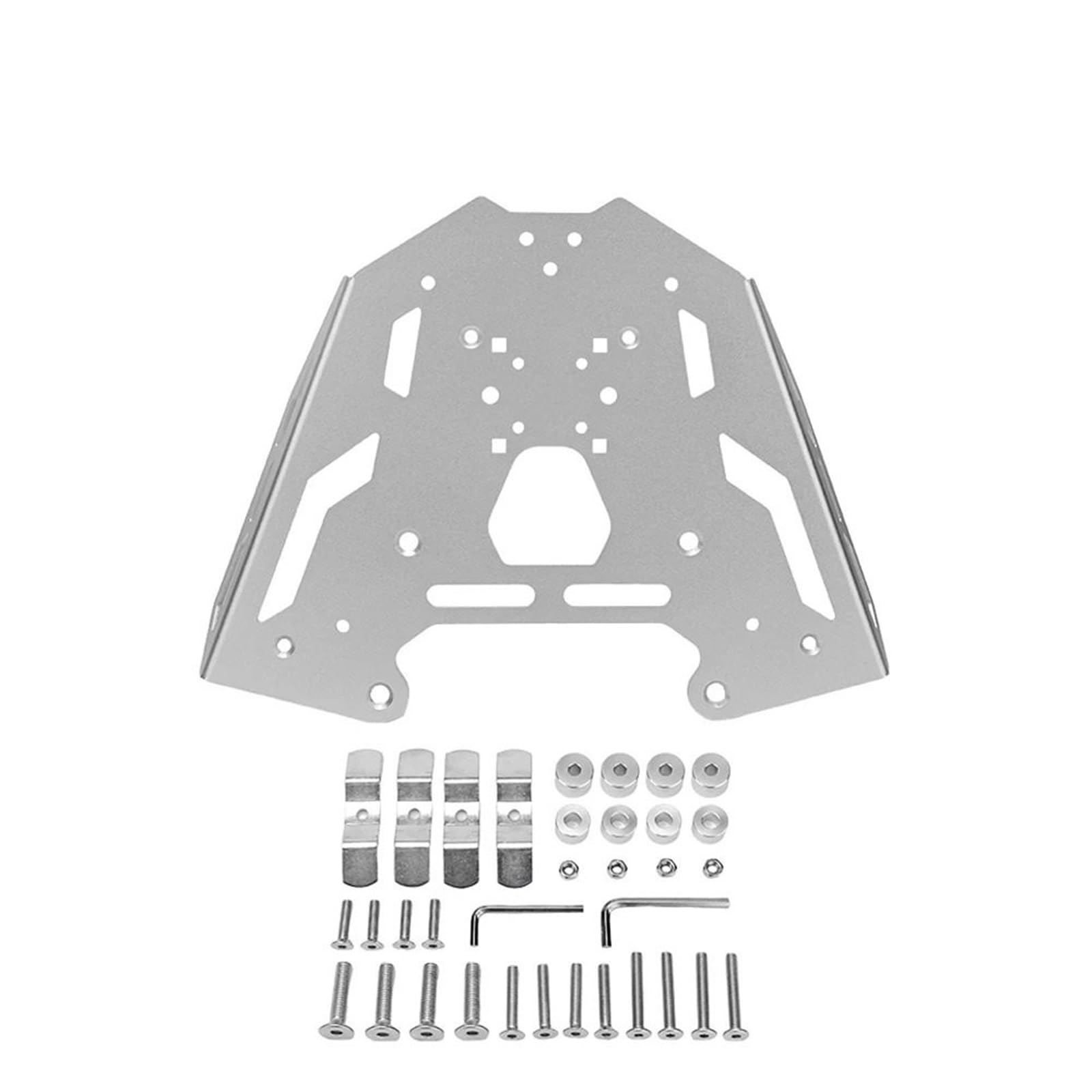 Uchwyt Topcase Pasuje do BMW R1250GS R1200GS R1250GS R1200GS LC GSA ADV Adventure Tylne siedzenie Tylny bagażnik motocyklowy Wspornik(Silver)