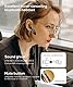 Micool Headset Bluetooth V5.0, Geräuschunterdrückung Freisprech Bluetooth Headset Handy 30 Stunden Gesprächszeit, Mute-Funktion, Sprachassistent Kabelloser Kopfhörer für LKW Fahrer (Gold)