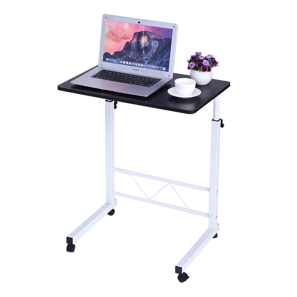 Buy Overbed Table, TV Tray with Swivel Wheel Rolling, Height Adjustable