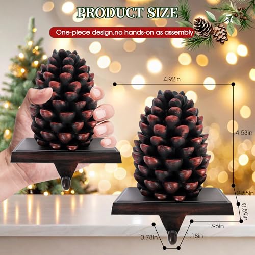 Christmas-Stocking-Holder-4-Pack-Pinecones-Christmas-Stocking-Holders-for-Mantle-Weighted-Heavy-Duty-Metal-Base-Stocking-Hanger-for-Fireplace-Tables-Window-Home-Decoration-for-Christmas Christmas Stocking Holder 4 Pack Pinecones Christmas Stocking Holders for Mantle Weighted Heavy Duty Metal Base Stocking Hanger for Fireplace Tables Window Home Decoration for Christmas