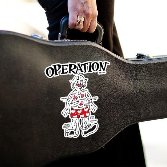 CafePress Operation Board Game Large Die Cut Sticker, 8.75" x 8.75" Glossy Finish