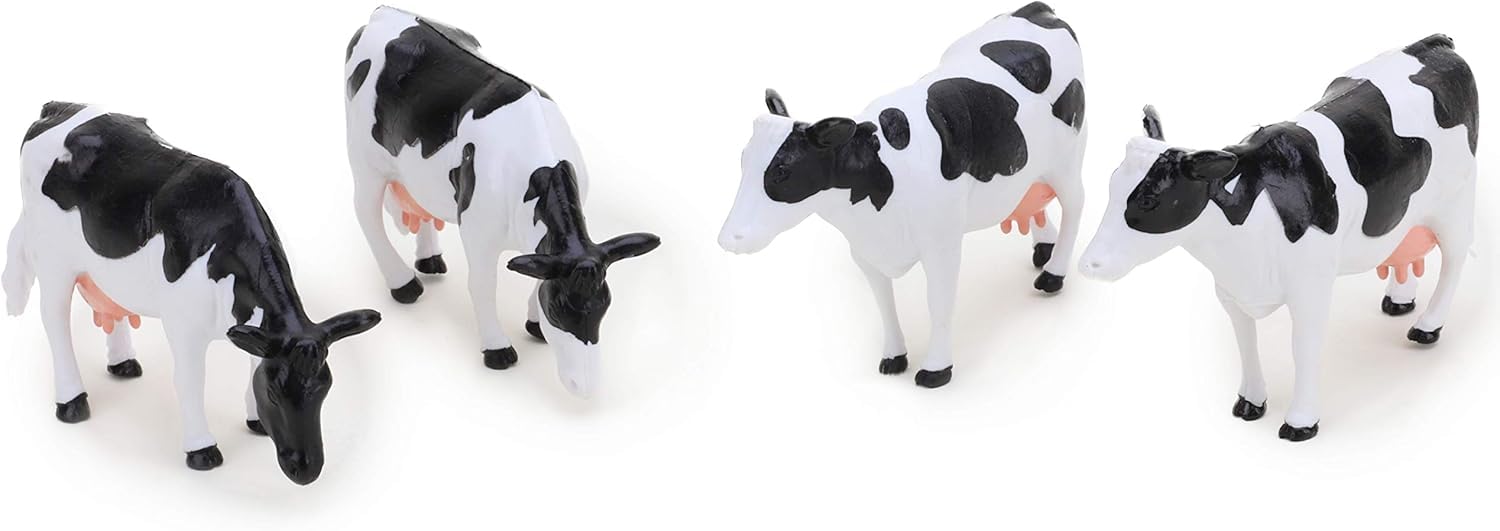 Toyland® 1:32 Scale Farmyard Animals Set - The Farm Collection - Collectable Farmyard Animals (12 PIECE COWS & PIGS)