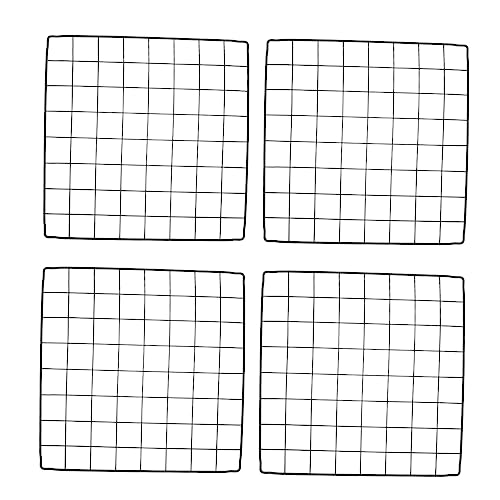 GRIRIW 4pcs Pet Playpen Iron Fence Sheets Dog Cage Accessories for Indoor/Outdoor Easy Assembly Chicken Wire Fencing