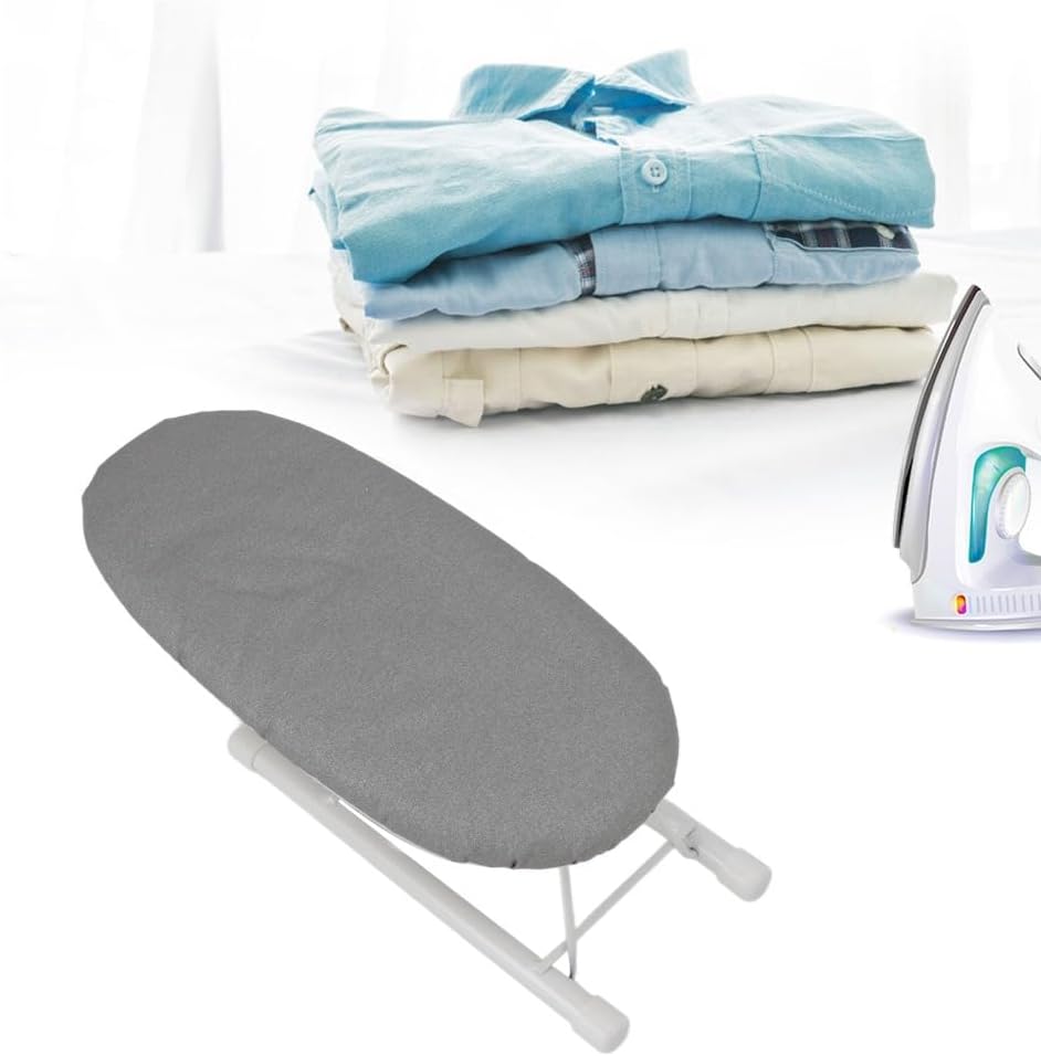 Mini Folding Ironing Board for Tabletop – Portable Sleeve Ironing Panel with Steel Frame, Compact Travel Iron Board for Collars and Cuffs