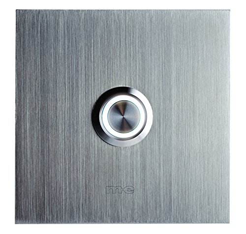 Plaque de sonnette simple M-E Modern-Electronics 41012 argent 8-24V pour entrée de maison - 2