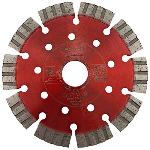 PRODIAMANT Premium diamant-doorslijpschijf, beton 125 mm x 22,23 mm, diamant-doorslijpschijf 125 mm, segmenthoogte 12 mm