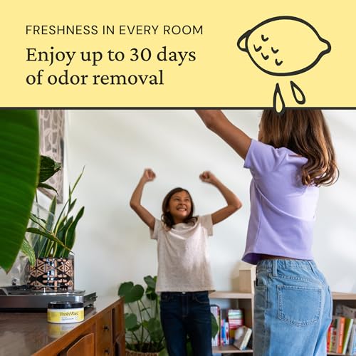 Image of Fresh Wave Lemon Odor Removing Gel, 7 oz., Pack of 3 - Safer Odor Absorbers for Home, Natural Plant-Based Odor Eliminator, Every 7 oz. lasts 15-30 Days, For Cooking, Trash & Pets