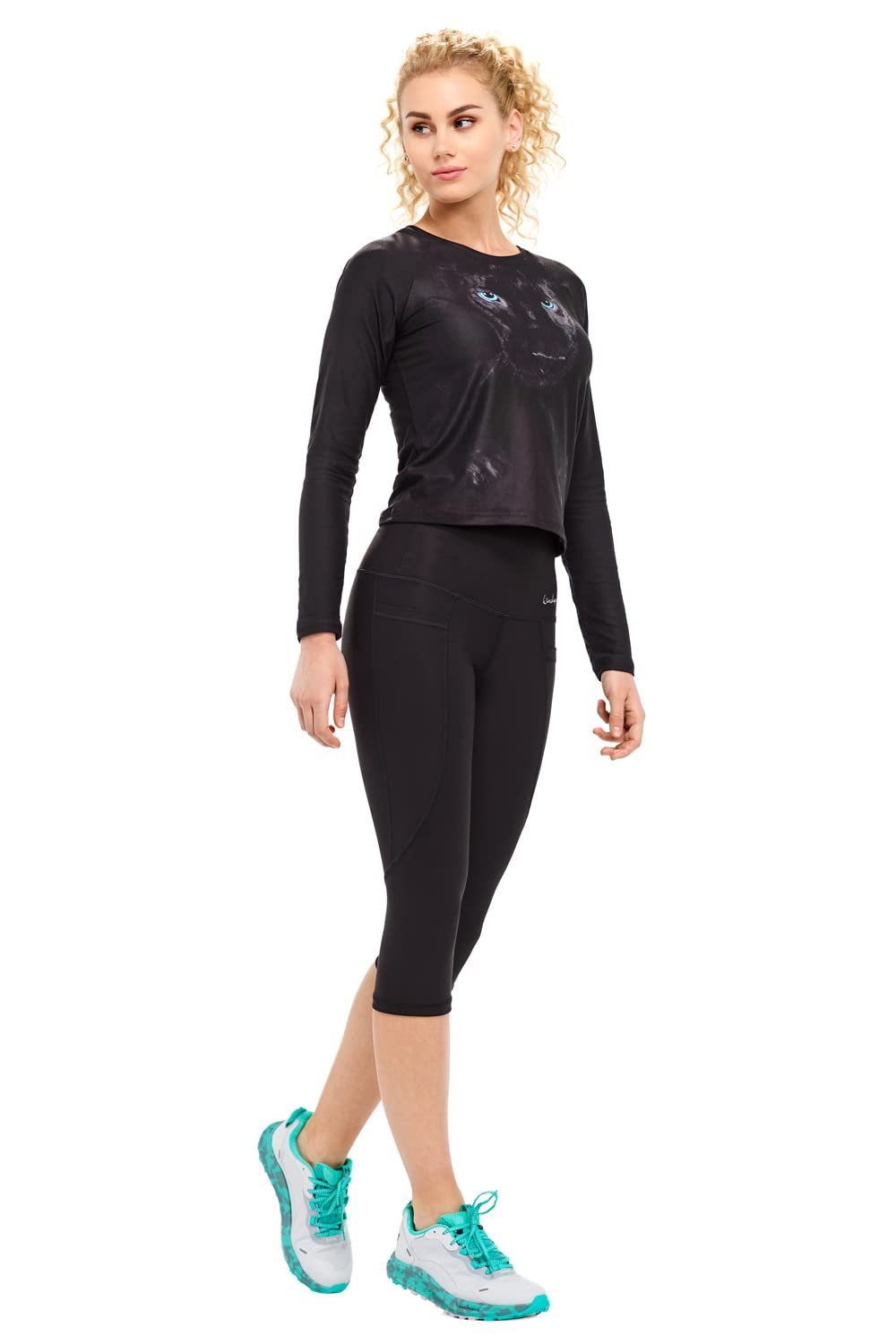 WINSHAPE Funkcjonalny Komfort ¾-tights Hwl215c "High Talia" - Legginsy Kobiety