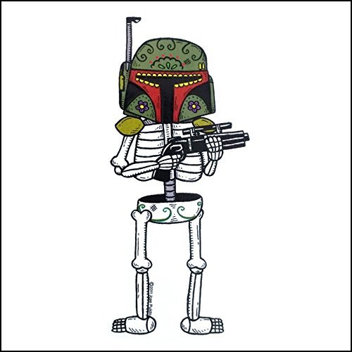 Boba Fett - Weather Proof Die Cut Vinyl Day of the Dead Sticker