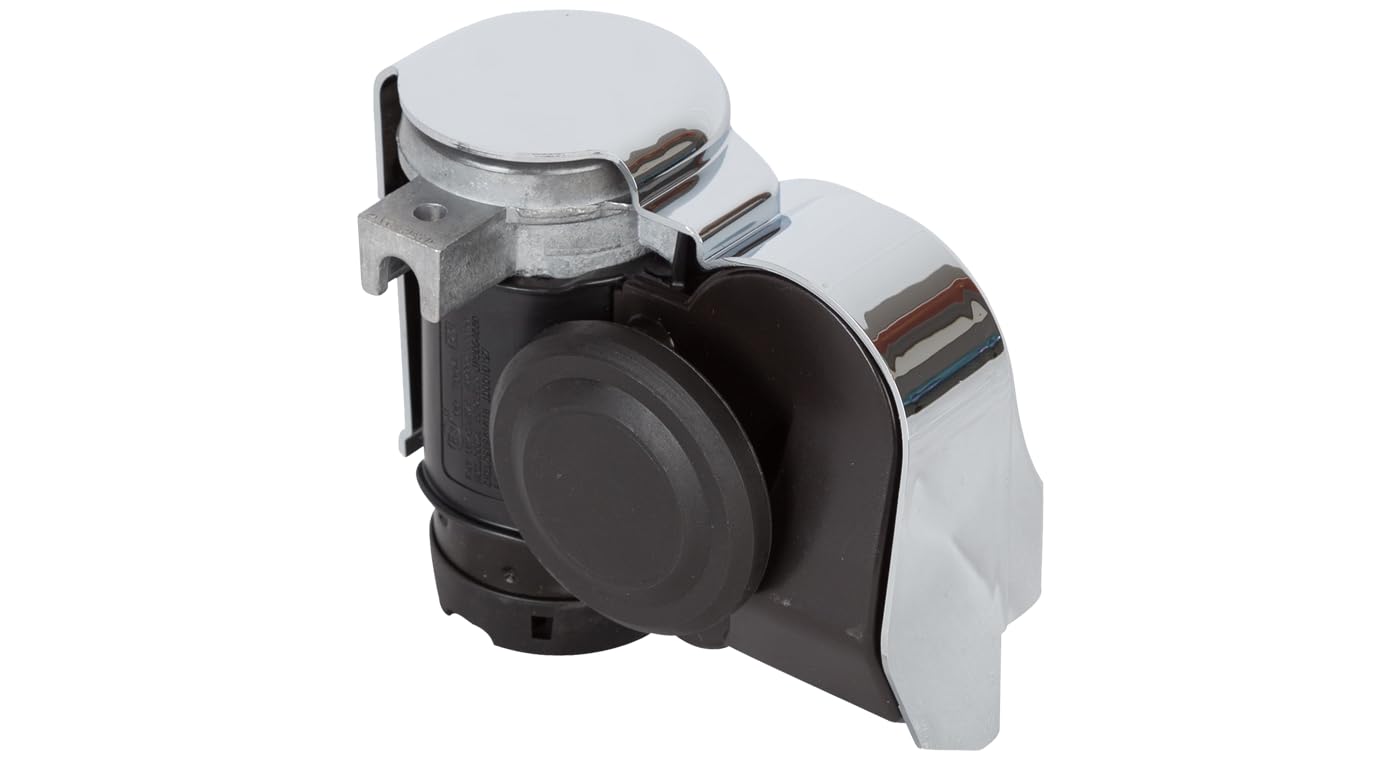 Stebel Chrome Motorcycle Horn - 12 Volt - Compact Electric Air Horn