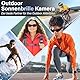 Nisanuki Mini Kamera, Brille mit Kamera, Action Cam 1080P Aktualisierte Tragbare Videobrille Sonnenkamerabrille Für Outdoor, Reisen, Sport