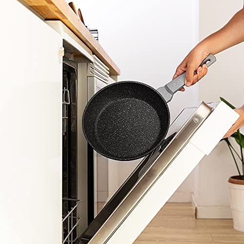 Cecotec-Set-de-Sartenes-Polka-Exclusive-18-22-26-Bucket-Set-WoodRock-Diametro-18-22-26-cm-Mango-frio-de-Baquelita-Aluminio-Forjado-Antiadherente-Teflon-Lavavajillas-y-Todo-Tipo-de-Cocinas