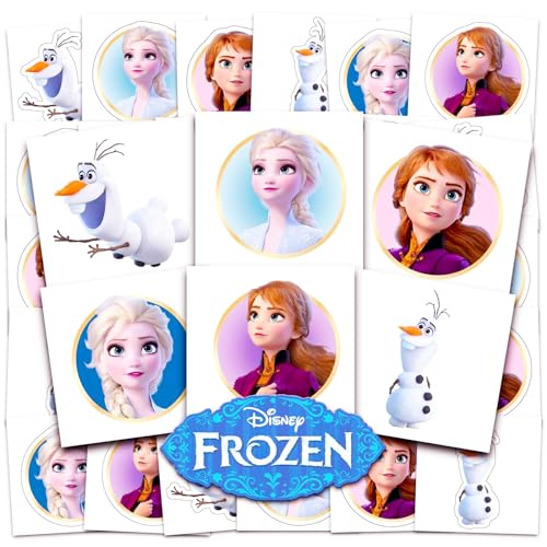 Disney Frozen Tattoos Party Favors Bundle ~ 72 Perforated Individ...