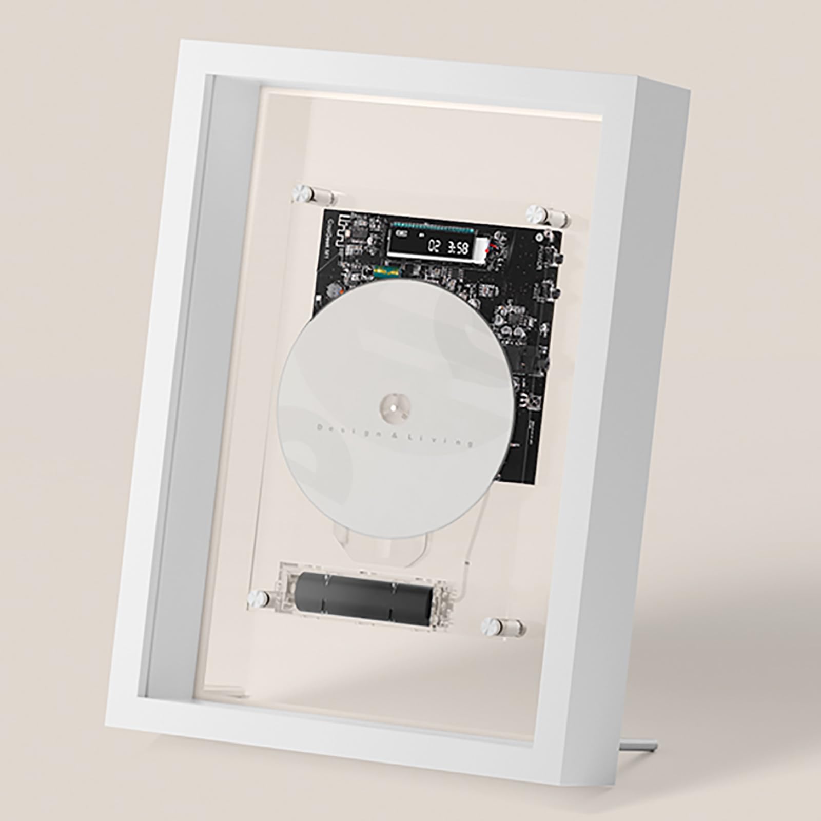 CD Player with Bluetooth, Remote Control, Wall Mountable Audio Player, 3.5mm AUX Output, Ideal for Home, Office, Gallery, Store