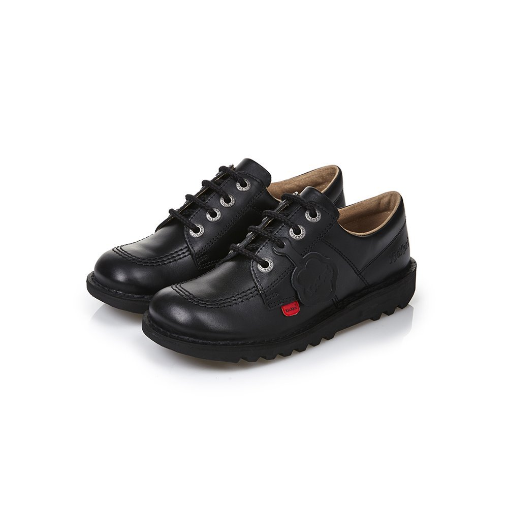 Kick Lo Classic Leather Kids Teen School Shoe Black Desertcart INDIA