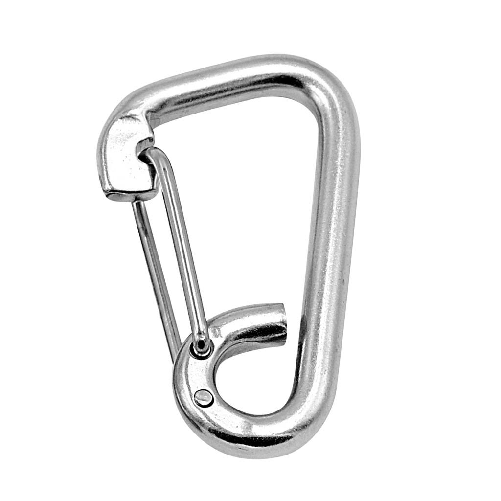 Karabinerhaken, 304 Edelstahl, 100 mm, 10 Stück