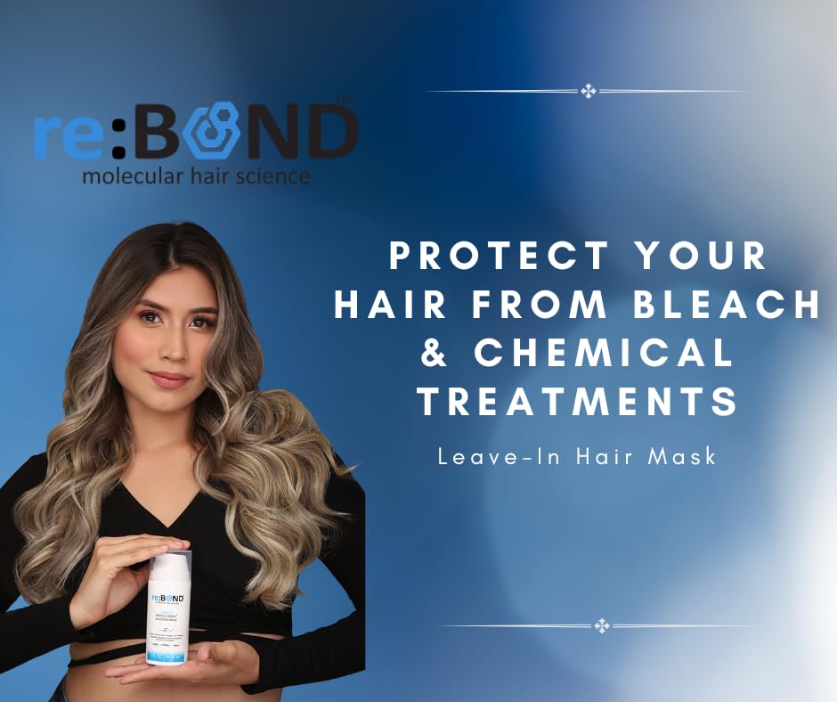 Miniatura 5 de REBOND MOLECULAR HAIR SCIENCE Leave In Miracle Bond - Juego de máscaras de construcción, incluye 1-3 oz (3.0 fl oz) y 1 tamaño de viaje, 0.3 fl oz